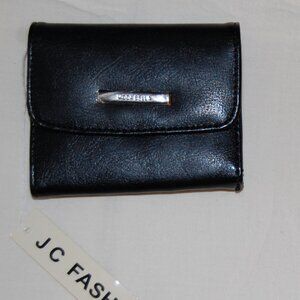 Moda Bella Black Faux Leather Wallet NWT